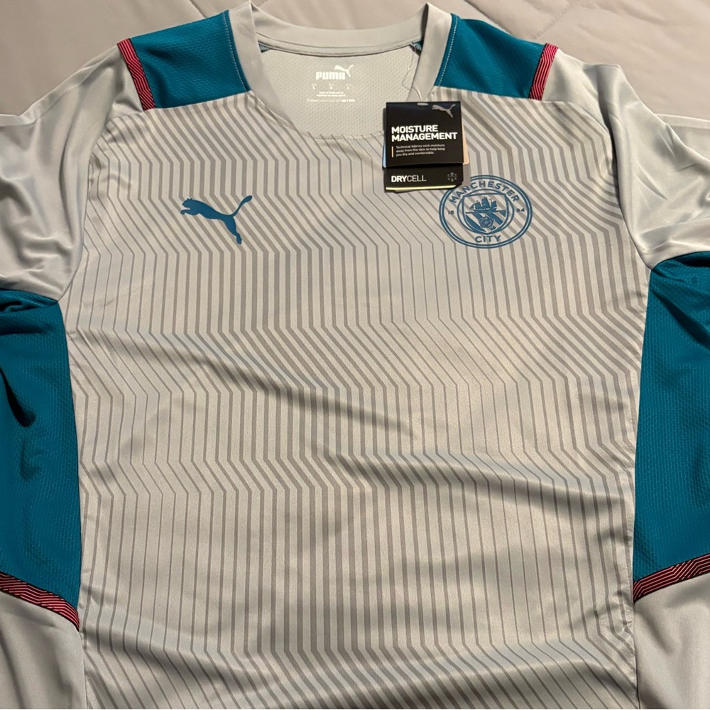 Puma Light Gray & Teal Manchester City Performance Jersey